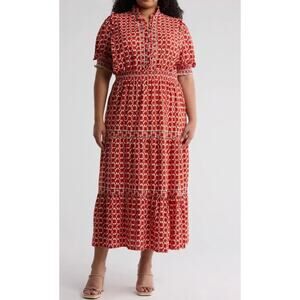 0360 NWT Max Studio London 3XL MSRP $168, 3 Tier Maxi Dress